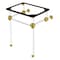 Fauceture Templeton 24" x 20-3/8" x 30" Acrylic Console Sink Legs, Brass VAH242030SB - alternate 1